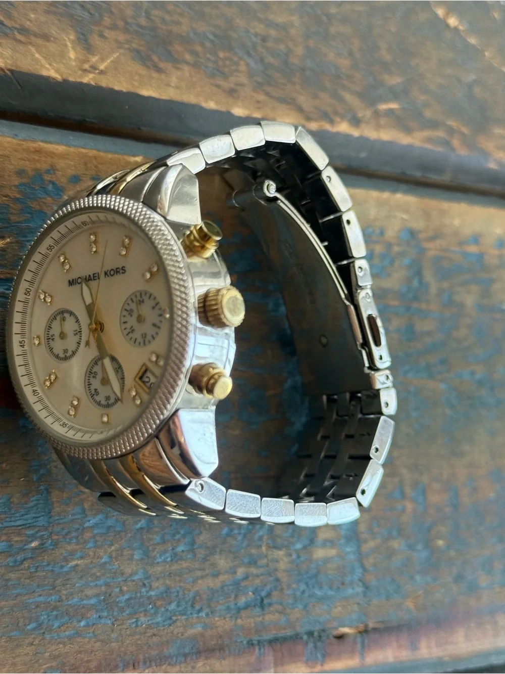 Michael Kors Ritz Two Tone Chronograph Watch (Model MK5057)